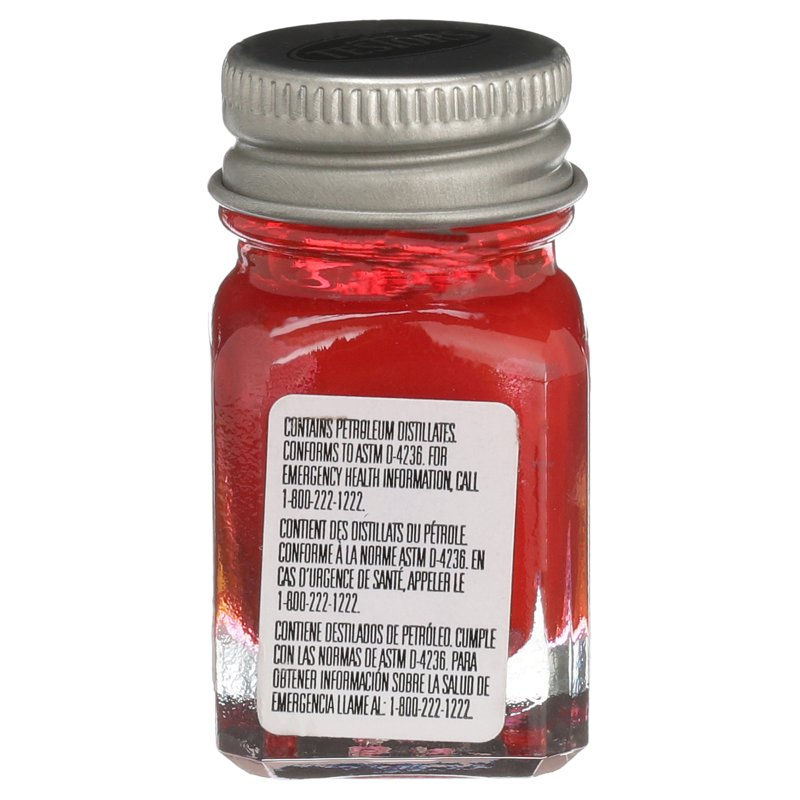 Enamel Paint Metallic Red 1/4oz for Models & Crafts - Fast Drying