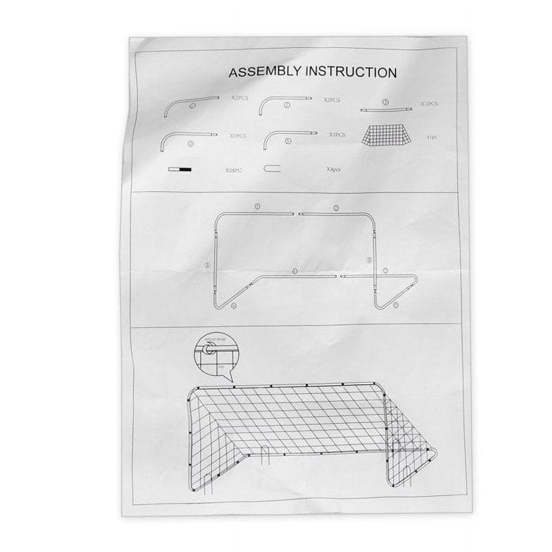 ZENY 2 Pack 6' x 4' Portable Soccer Goals with Steel Frame - Backyard Training Nets (Variation: 2, 6' x 4')