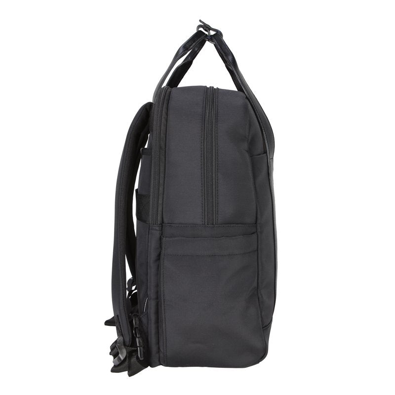 Convertible Travel Backpack Tote with Laptop Sleeve - 16-Inch Nylon