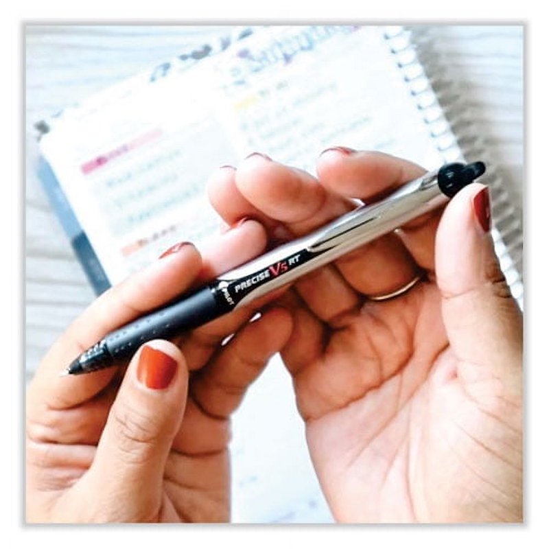 Refillable Extra-Fine 0.5mm Roller Ball Pen Black Ink - Pack of 30