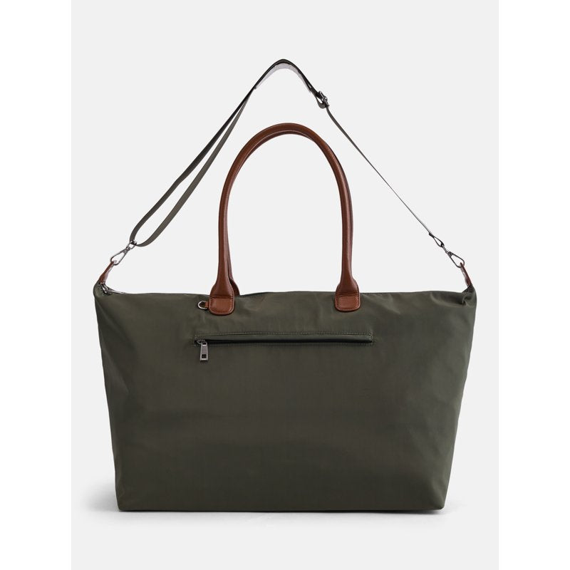 Women's Weekender Tote Bag with Multiple Pockets - Olive, Khaki, Navy, Black