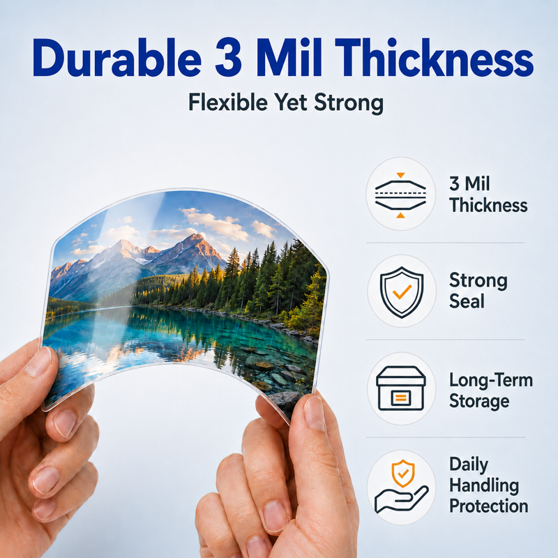 Thermal Laminating Pouches Assorted Sizes 3Mil Clear Pack of 100