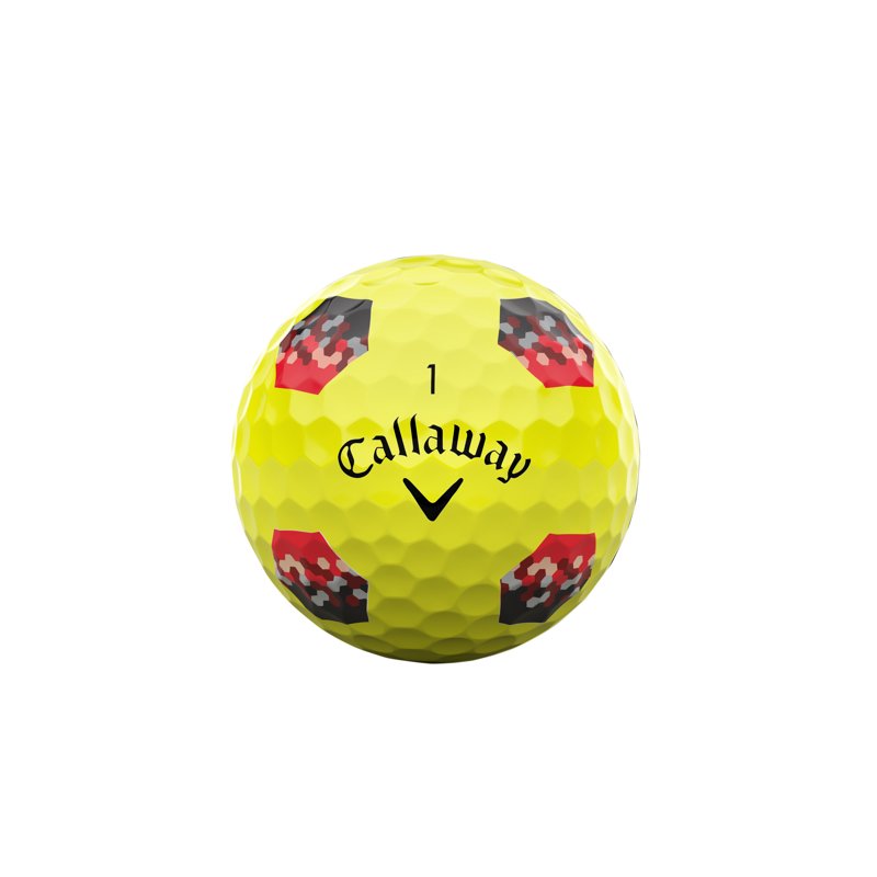 Callaway Chrome Soft 2026 TruTrack Yellow/Red Golf Balls - 12 Pack (Variation: Yellow/Red TruTrack, Single, 2026)