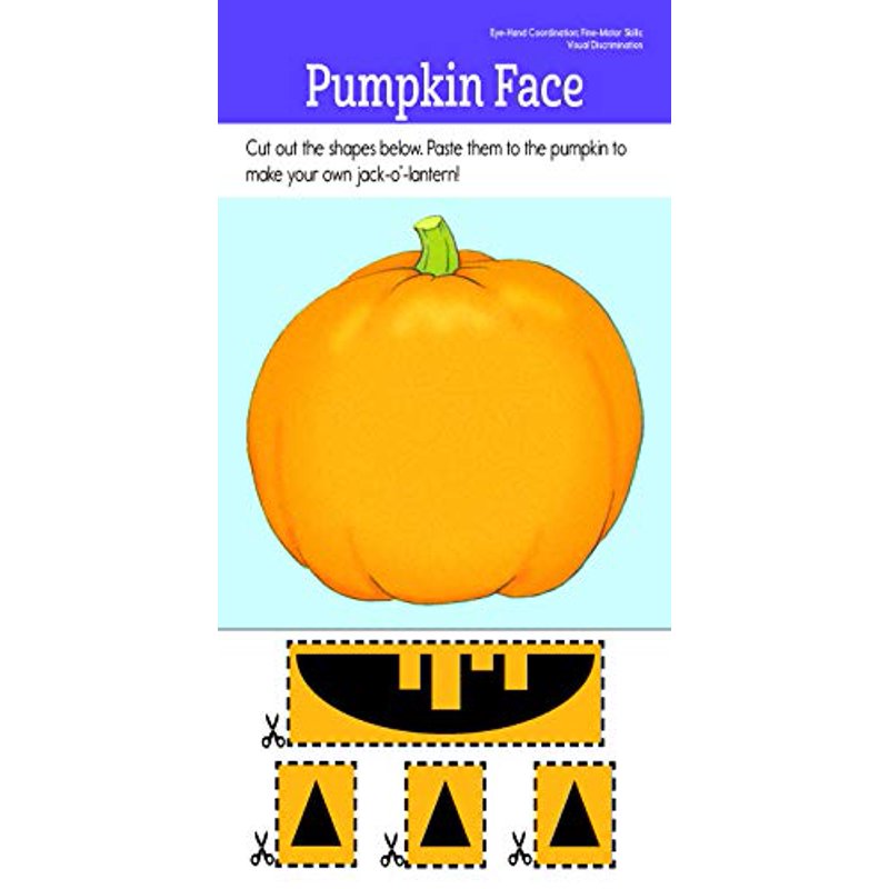 Preschool Cutting and Pasting Practice Pad - Fine Motor Skills Activity Book for Kids
