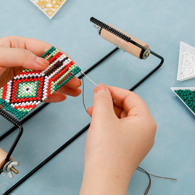 Bead Loom Kit for Jewelry Making - Seed Beads, Accessories & Gift Set