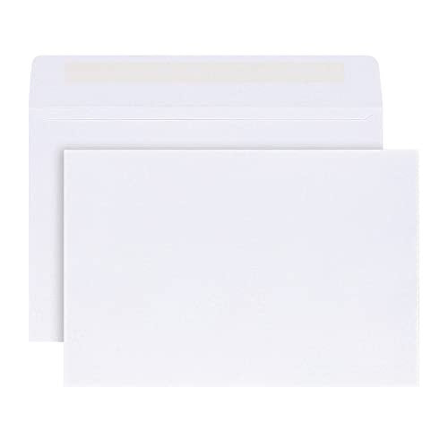 White Booklet Envelopes 6x9 Inch Box of 100 for Mail & Reports