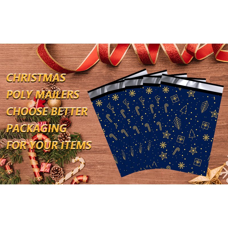 Starry Sky Christmas Poly Mailers 6x9