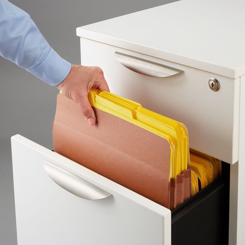 Letter Size Brown Expanding File Pockets - 5.25 Inch Expansion, 10 Pack