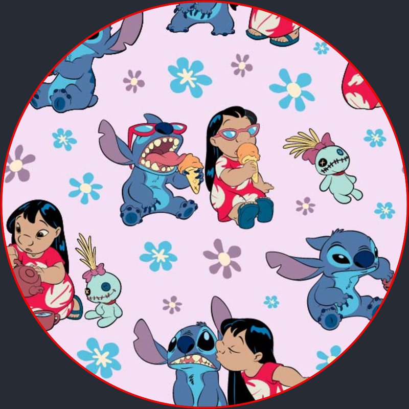Lilo & Stitch Tropical Fabric - 1 Yard Precut for Sewing & Crafts
