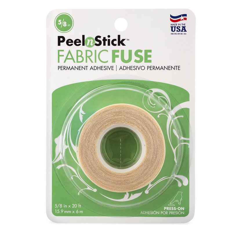 Fabric Hem Tape Double-Sided Adhesive Roll 5/8 Inch x 20 Feet Clear - Multipack 3