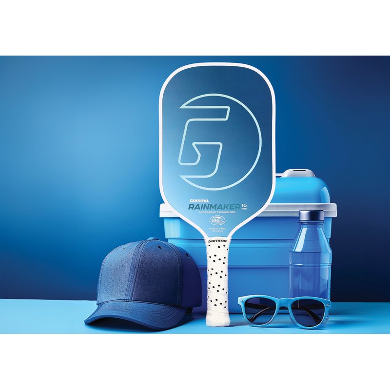 Gamma Rainmaker 16 Microbead Pickleball Paddle - Blue (Variation: 16 mm, Rainmaker)