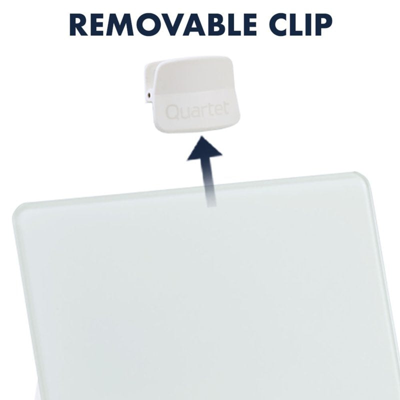 Quartet Glass Dry-Erase Desktop Easel 9x11 White Surface - Single