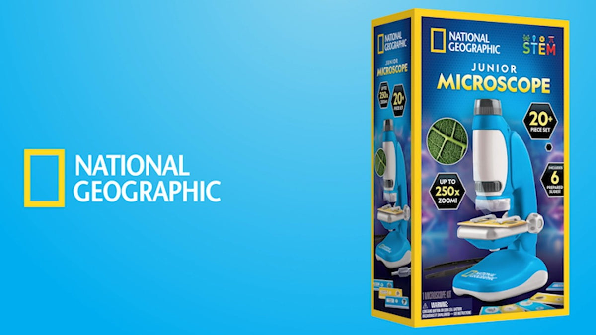Kids Microscope Science Kit with Up to 250x Magnification and Detachable Eyepiece