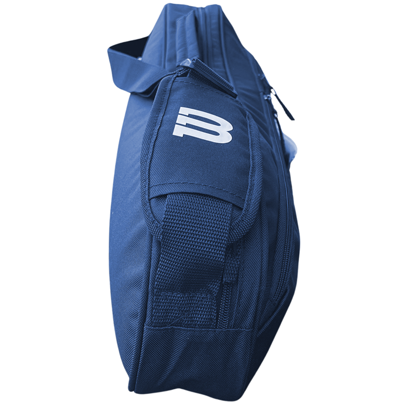 Tennis Racket Holder Bag with Pockets - Lightweight Canvas, Adjustable Strap