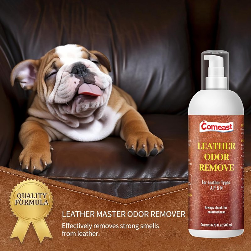 Leather Odor Remover Cream - Clean, Protect & Restore Leather Furniture & Car Interiors