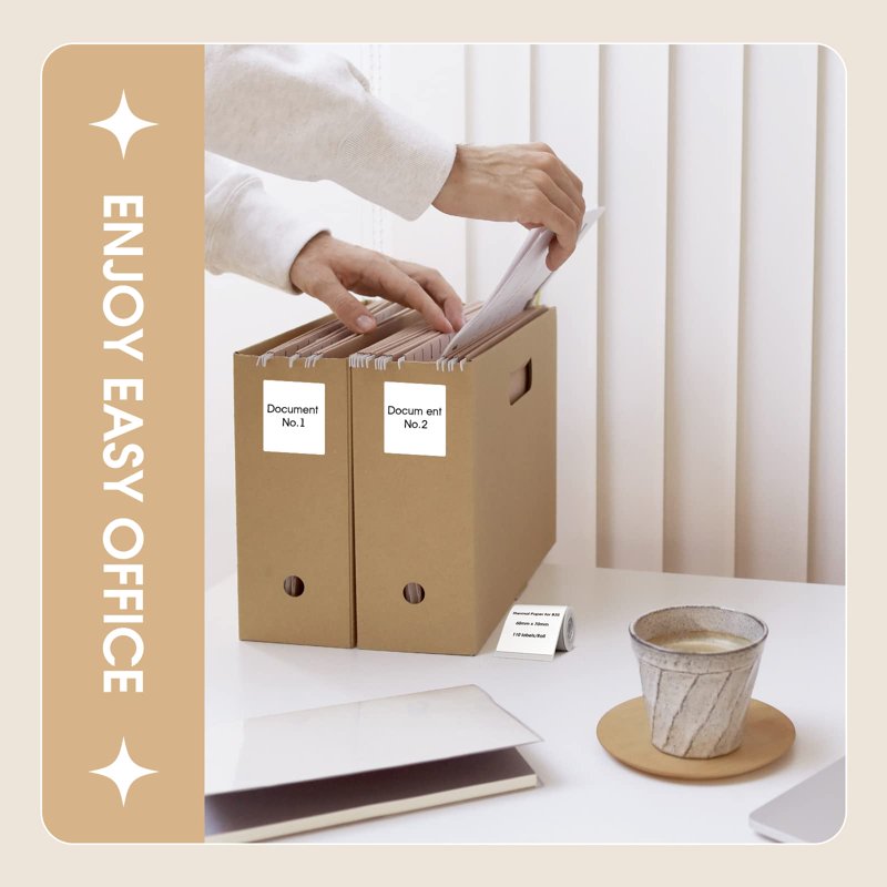 Thermal Label Roll for B3S Printer 2.76x3.15 Inches Waterproof & Tear-Resistant