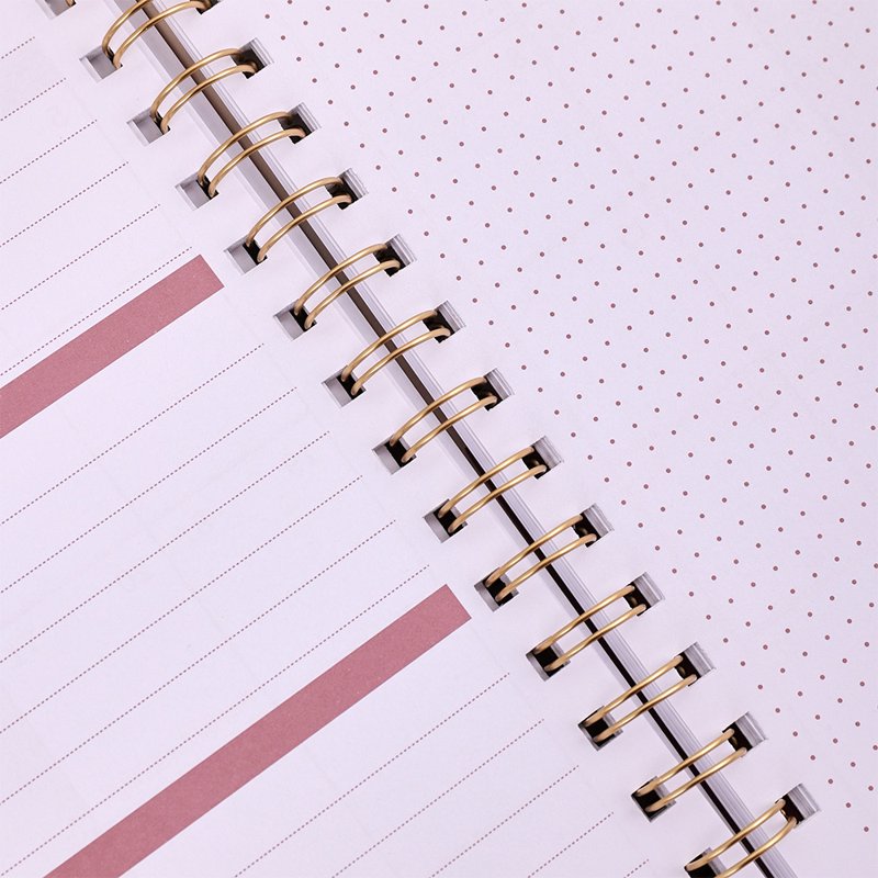 Floral Monthly Planner 2 Years A5 Hardcover Calendar Notebook with Tabs
