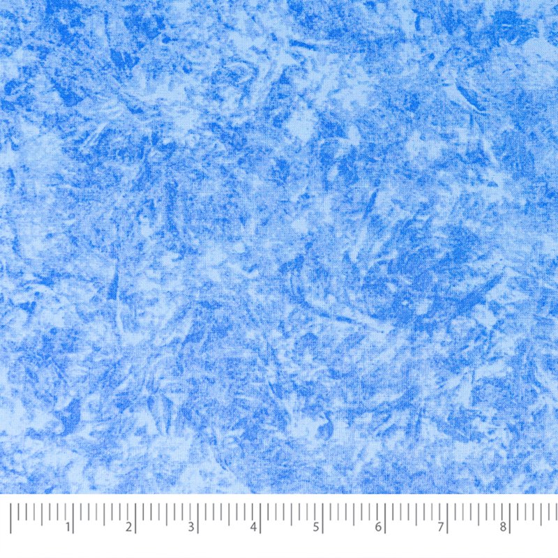 Cotton Quilt Fabric Batik Blue 1 Yard - Sewing & Craft Material