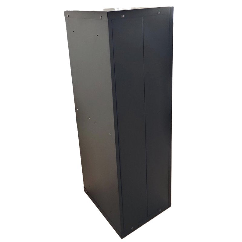 18-Gun Collapsible Rifle Safe with Key Lock - Black Steel Security Cabinet