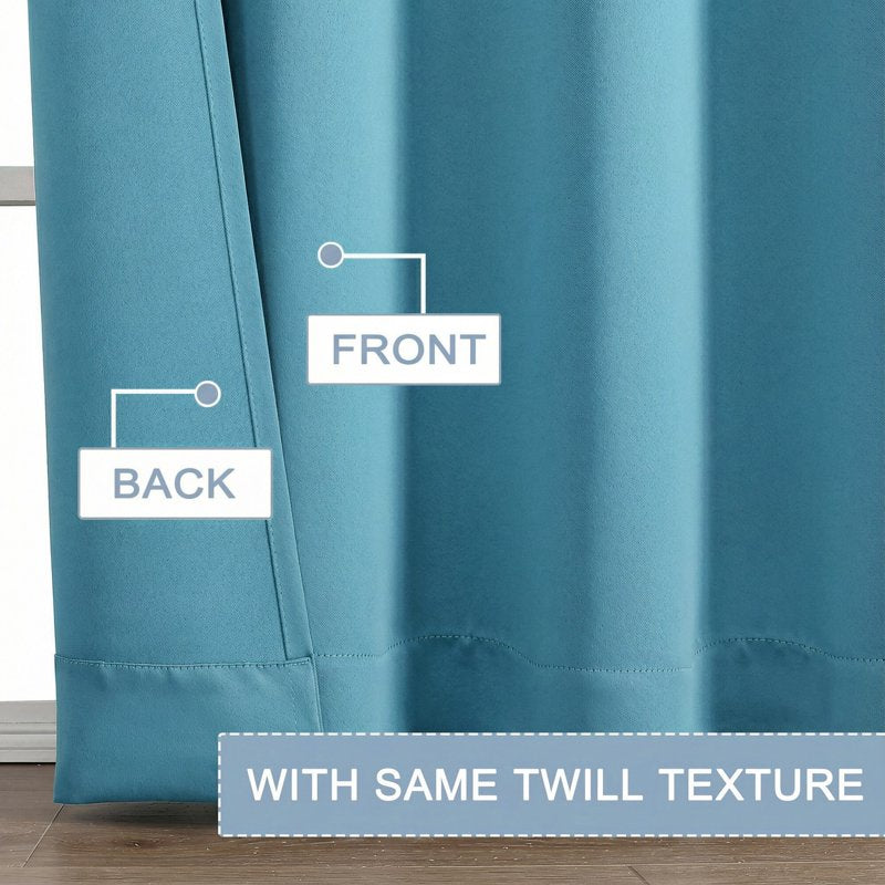 Blackout Curtains for Bedroom & Living Room - Thermal Insulated Room Darkening Drapes, Set of 2