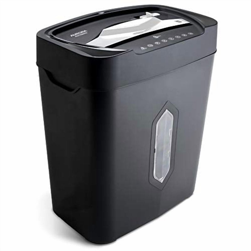 12-Sheet Crosscut Paper Credit Card Shredder with 5.2-Gallon Basket