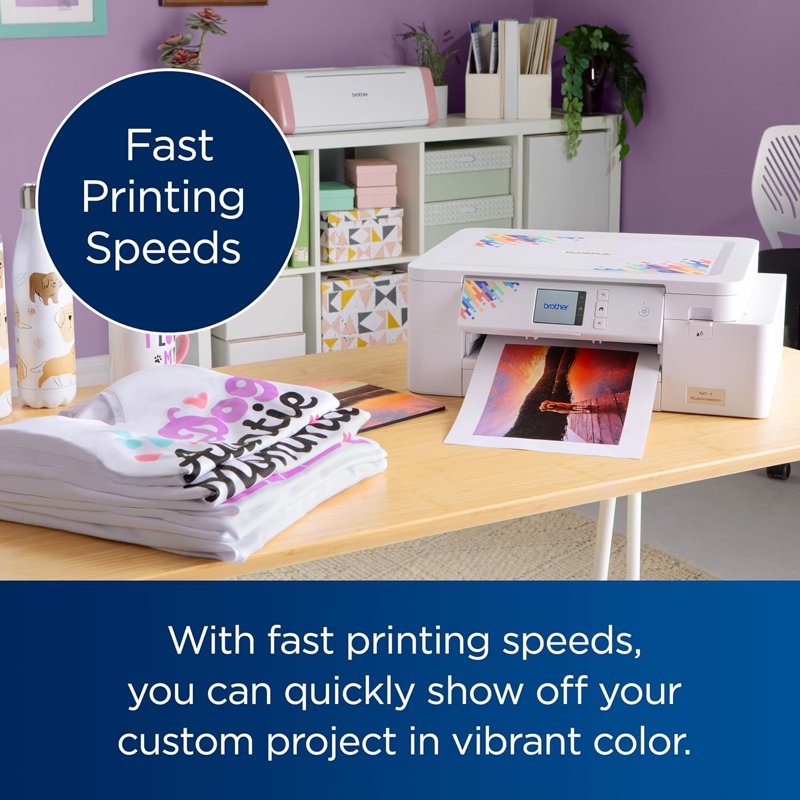 Brother Sublimation Printer with Wireless Connectivity and 100 Sheets Sublimation Paper