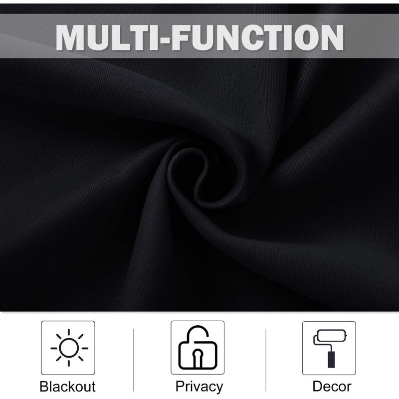 Blackout Curtains for Bedroom & Kitchen - Thermal Insulated Noise Reducing Drapes