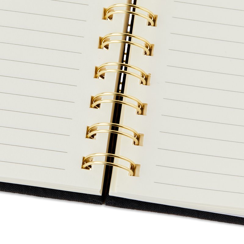 Small Memo Spiral Notepad 4x5 Inches - 192 Ruled Pages, Hard Cover, Twin-Wire Binding