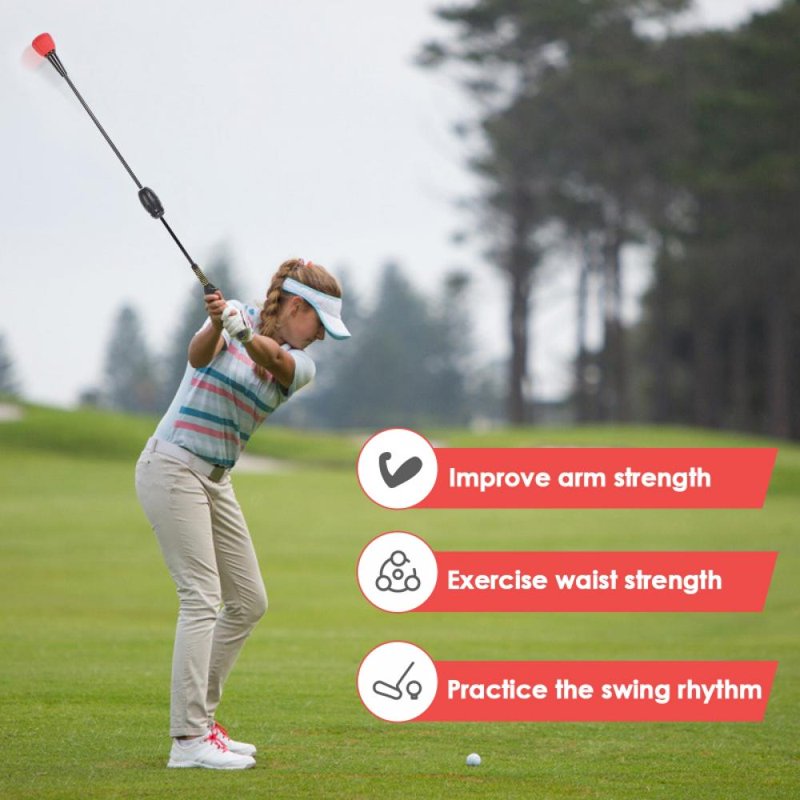 Power Stick Golf Swing Trainer - 37" Distance Training Aid to Increase Speed & Lag