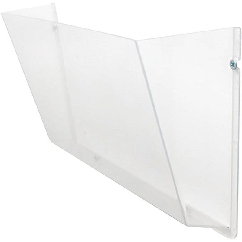 Unbreakable Wall File Organizer - Letter Size Clear Plastic Document Pocket