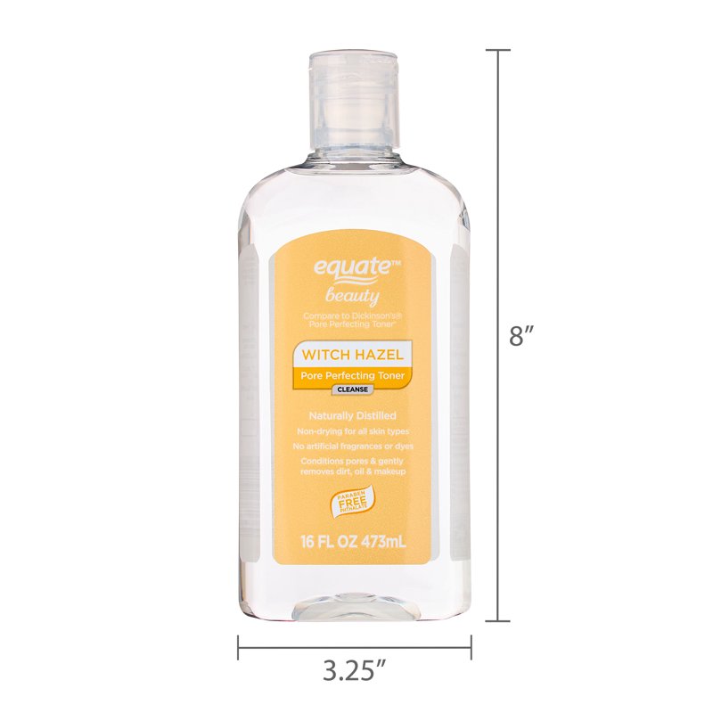 Equate Witch Hazel Pore Perfecting Toner - 16 fl oz, Pack of 3