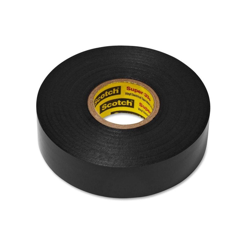 Scotch 33+ Vinyl Electrical Tape, Black — 10 Pack