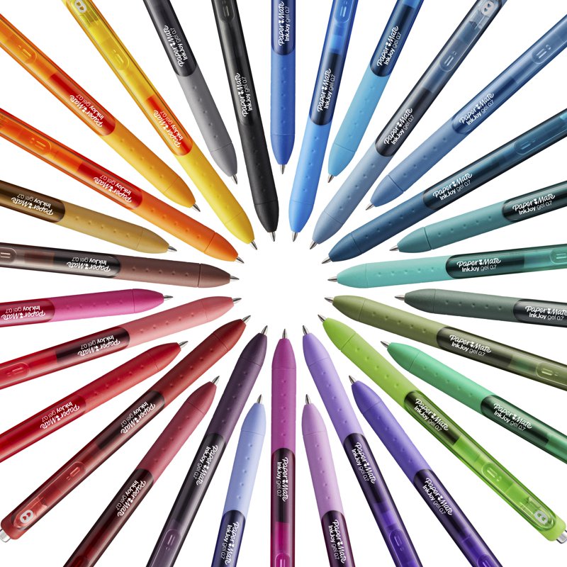 Gel Pens Assorted Colors Medium Point 0.7mm - Pack of 22