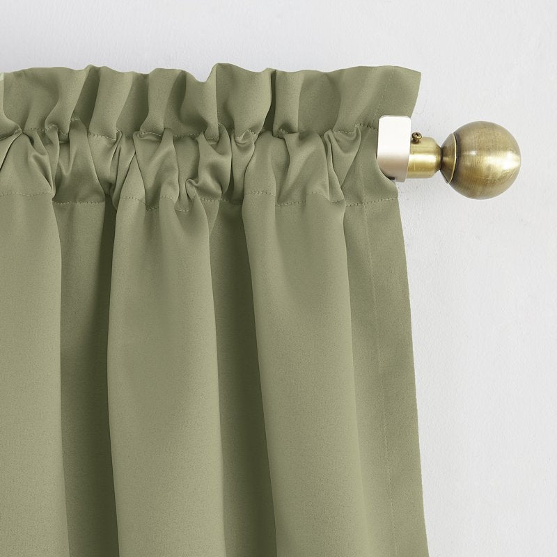 Blackout Curtain Panel with Rod Pocket - Energy Saving Thermal Insulated