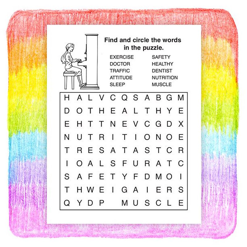 25 Pack Educational Children's Coloring & Activity Books - Safety & Health Themes