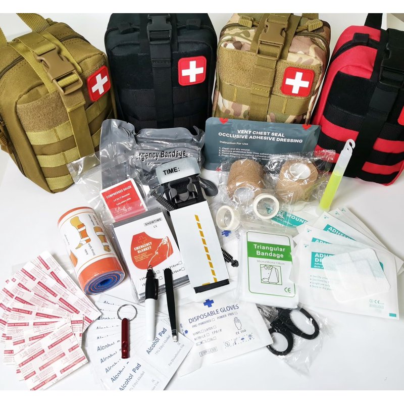 Trauma First Aid Kit with Chest Seal, Israeli Bandage, Tourniquet, Splint, Gauze & Emergency Supplies
