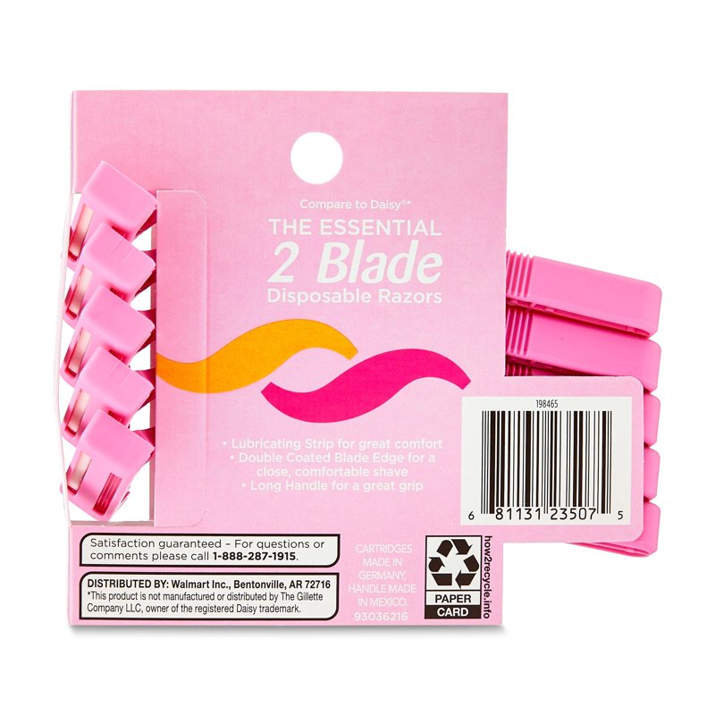 Disposable Women's Razor Blades with Lubricating Strips - Pink, Multi-Pack