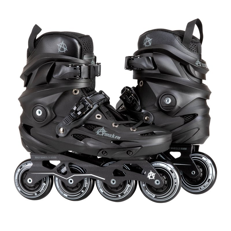 Inline Skates for All Levels - 80mm Wheels, Breathable Boot, No Brakes