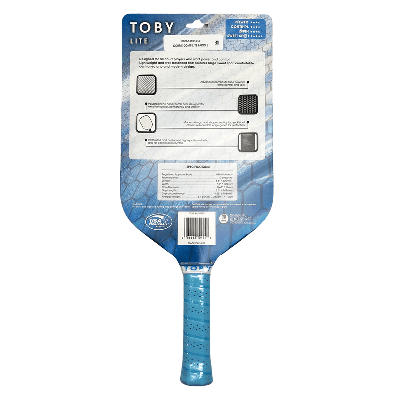 Toby Lite Pickleball Paddle - Variation: Single, 16.5" Lightweight Composite