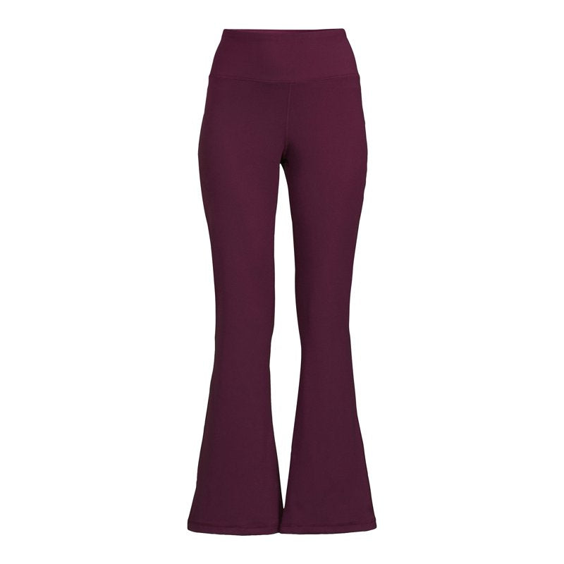Women's High Rise Flare Leg Active Pants with Moisture Wicking