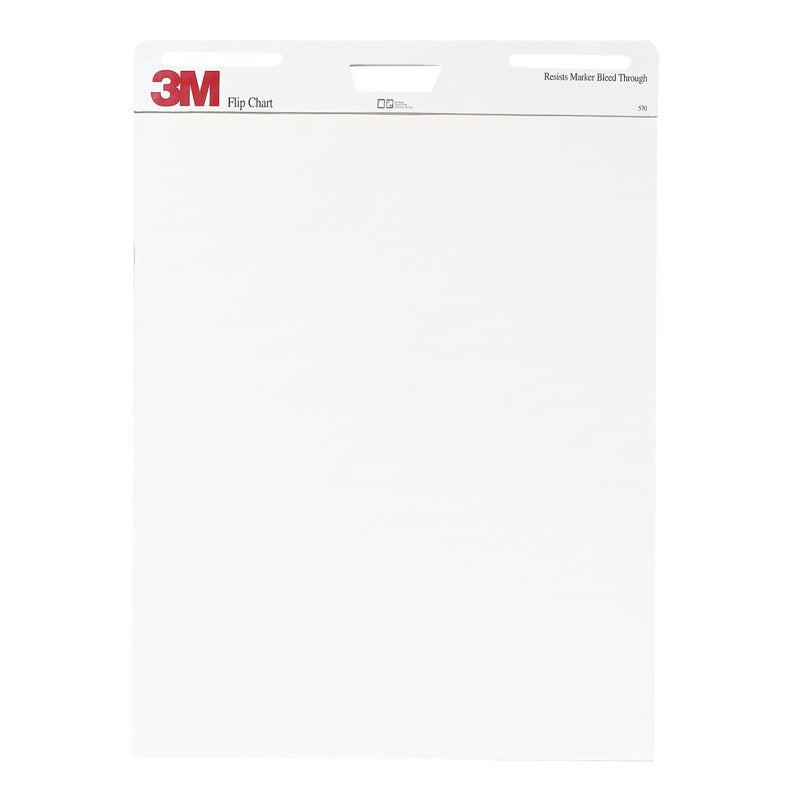 3M Easel Pad Flip Chart - 25x30 Inches, 40 Sheets, Pack of 2