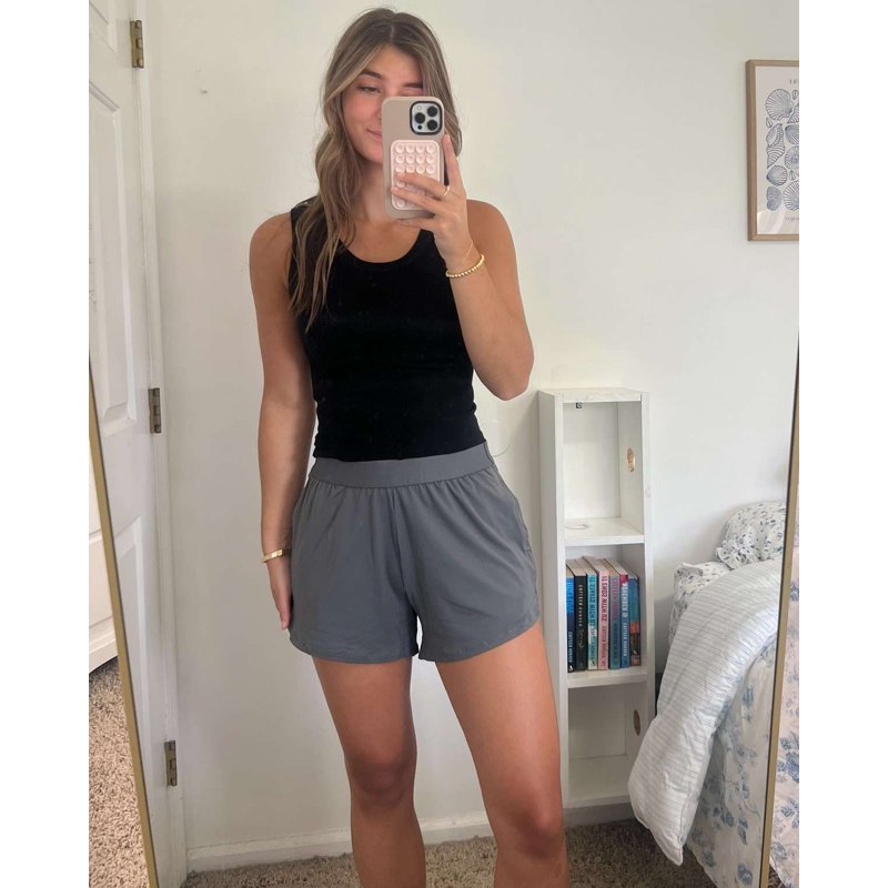 Women's 3-Inch Dry-Fit Running Shorts with Pockets - Athletic Gym Workout and Sports Shorts