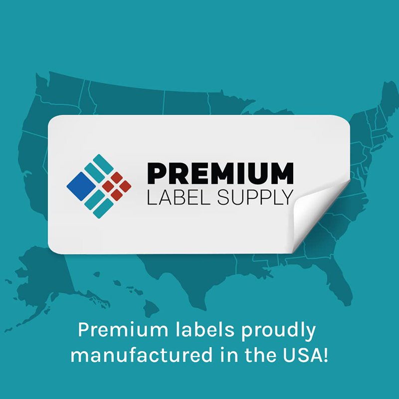 Premium Label Supply White Return Address Labels 1.75x0.5 Inches - Compatible with Laser & Inkjet - Bulk Pack of 2000