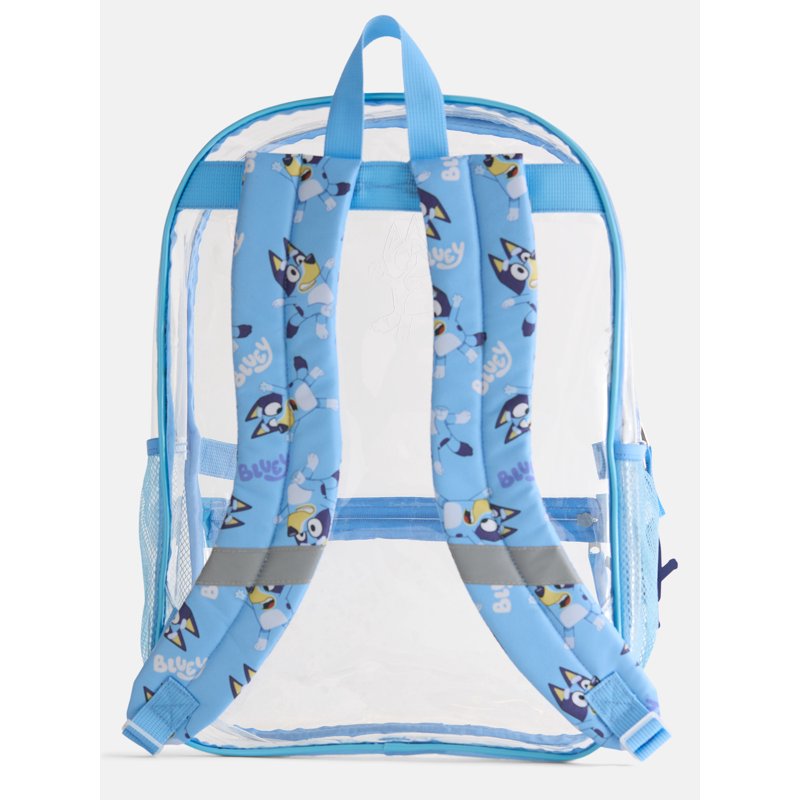 Unisex Clear Backpack Set with Lunch Bag & Keychain - Bluey, Strawberry Shortcake & Variants