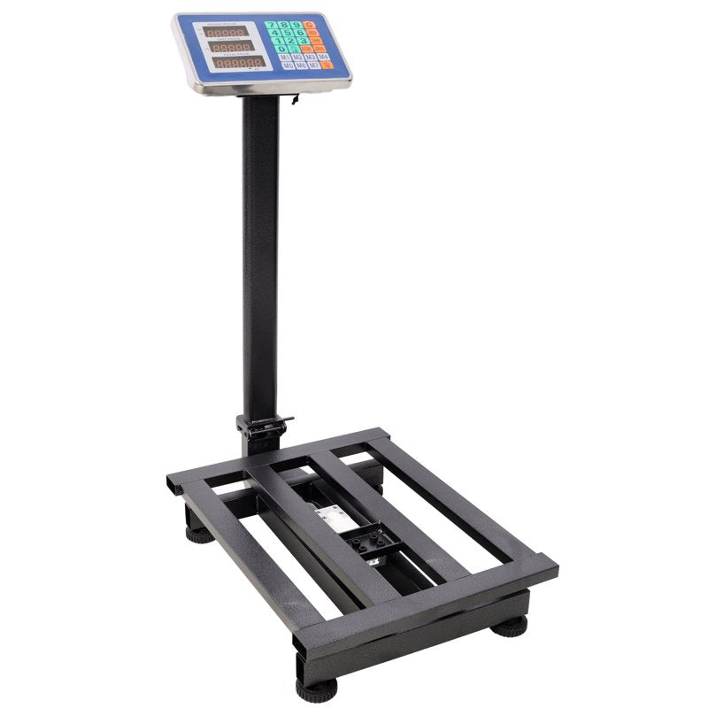 Industrial Digital Floor Scale 660lbs Capacity with Tare & Price Calculator