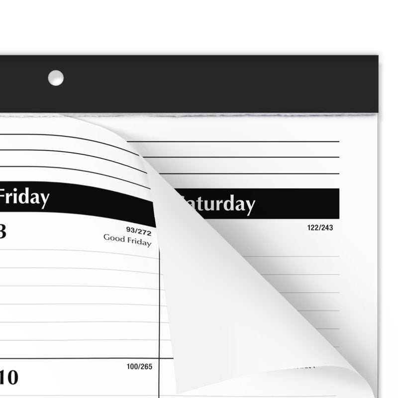 Large Academic Desk Pad Calendar 2026-2027, 21.75 x 17 Inch with Note Sections