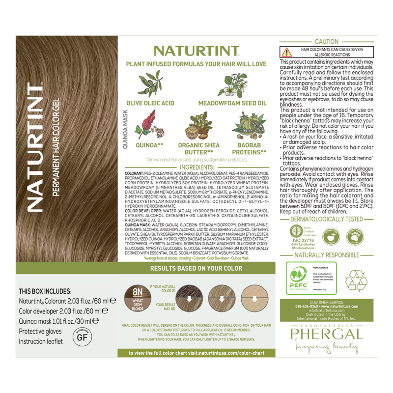 Naturtint Permanent Hair Color Kit - Multiple Shades Natural & Vegan-Friendly