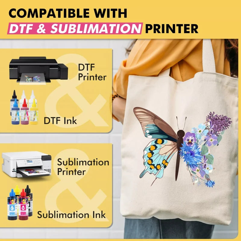 KOALA DTF Transfer Film & Powder Kit - 11x17 Sublimation Paper 50 Sheets & 2.2lb Powder