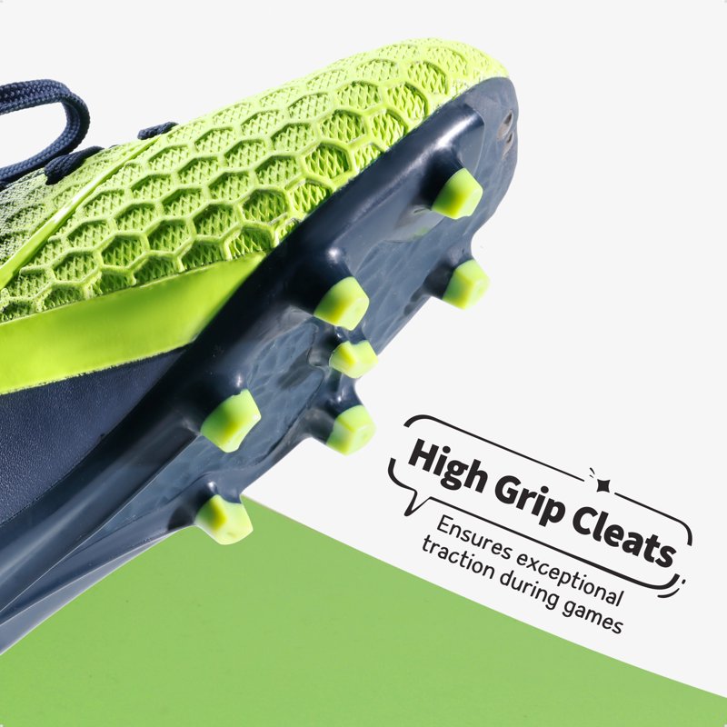 Dream Pairs Kids Soccer Cleats — Little Kid Dark Blue Neon Green