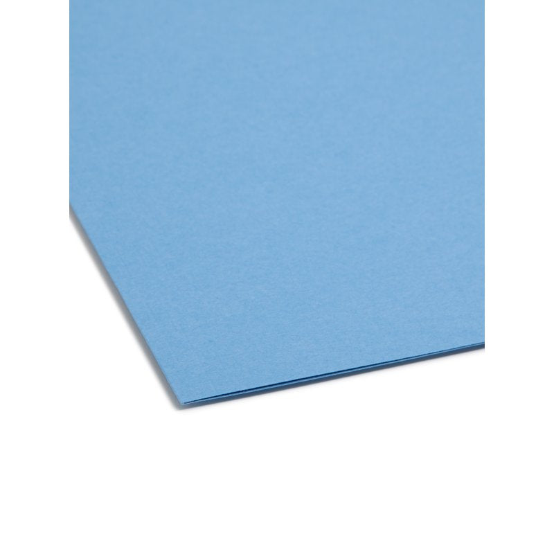 Reinforced Tab File Folders with Fasteners - Blue, Legal Size, 50 Pack